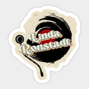 Linda Ronstadt // Vinyl Vintage Style Sticker